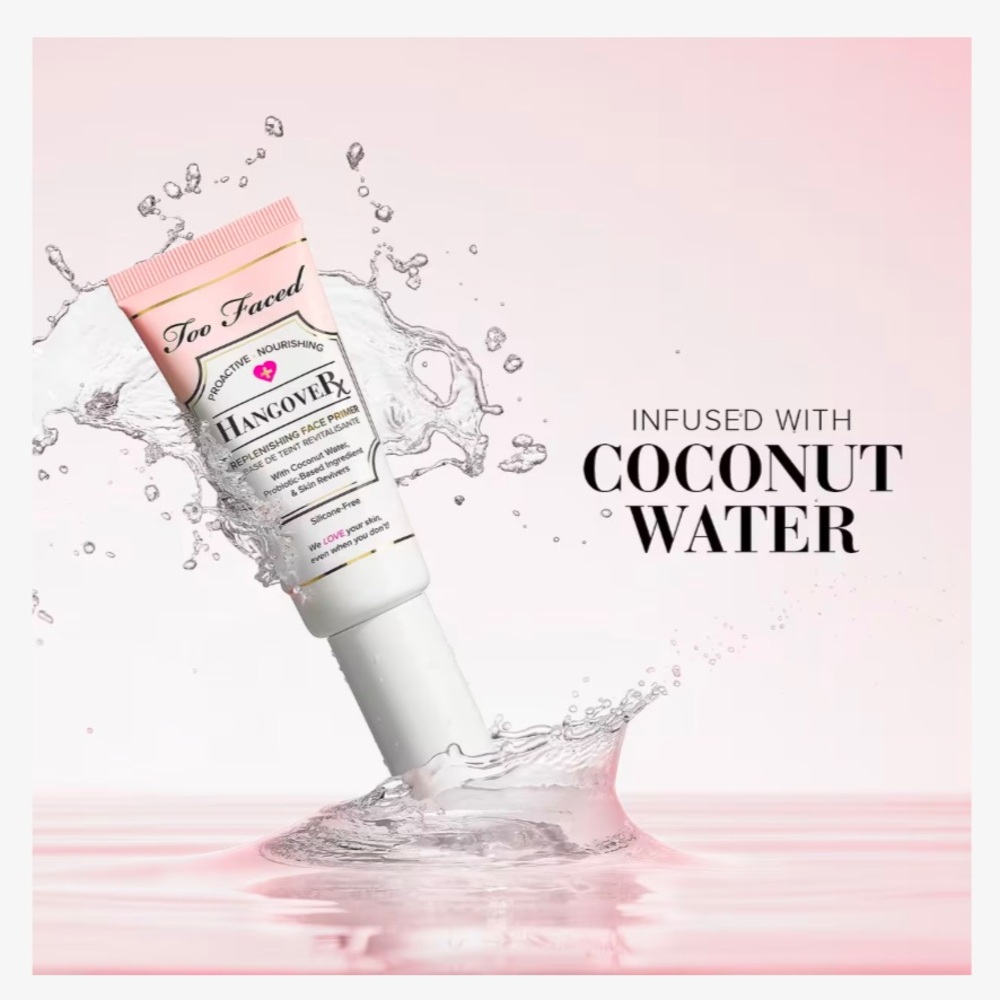 NWT Too Faced Hangover RX Replenishing Face Primer 1.35oz